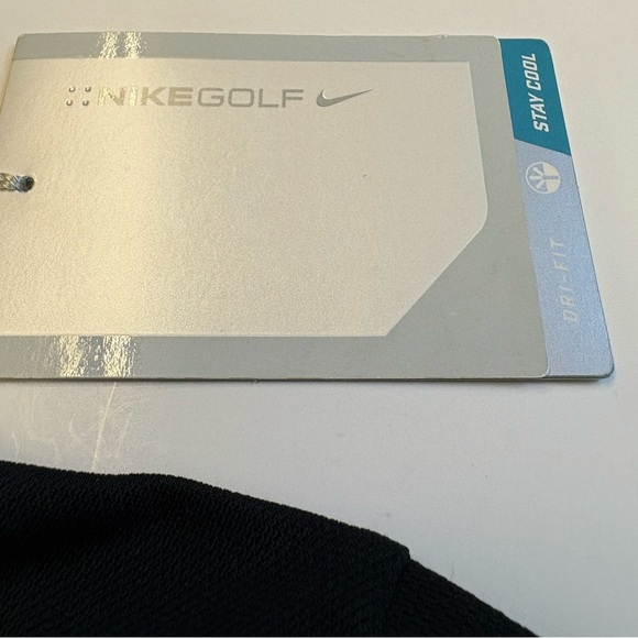 NWT Nike Golf Dri-Fit Short Sleeve collared Black button up women's size Small - Picture 4 of 15